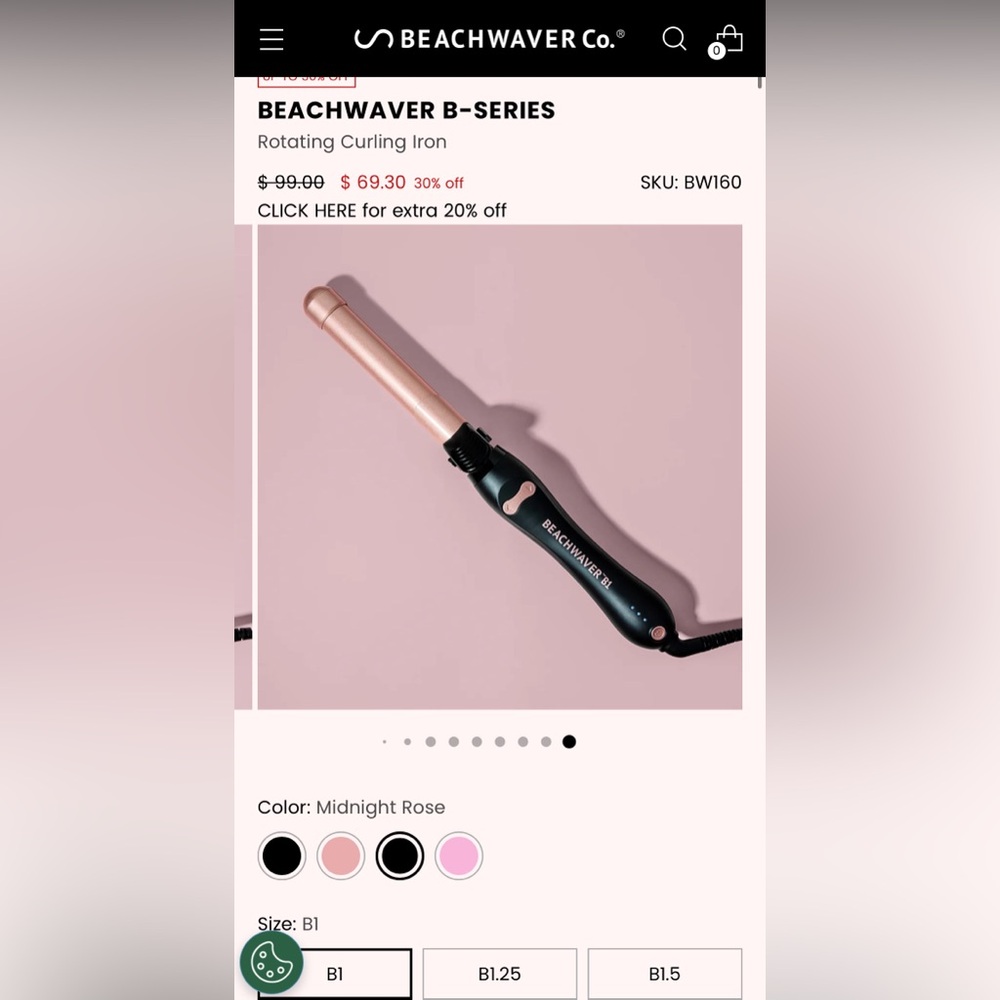 Beachwaver curling iron
